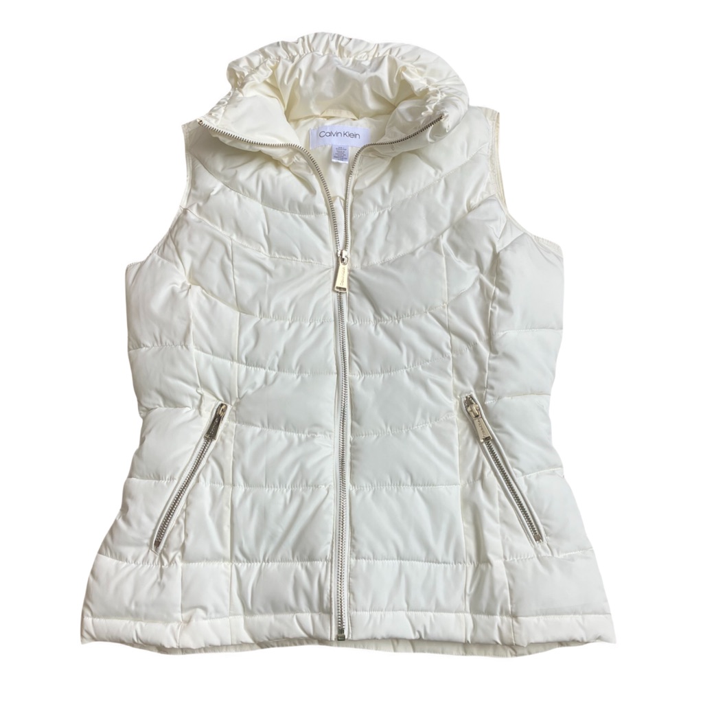 Calvin Klein Puffer Vest Sz Xs Winter White Calvin Klein Puffer Vest Sz Xs Winter White